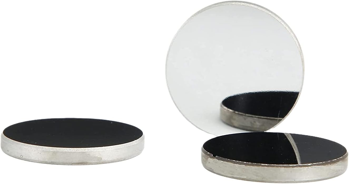 Mssoomm 20mm Molybdenum (Mo) Laser Reflection Mirrors for CO2 Laser Cutter Engraver Cutting Engraving Machine, 3 Pcs Dia. 20mm /0.79"