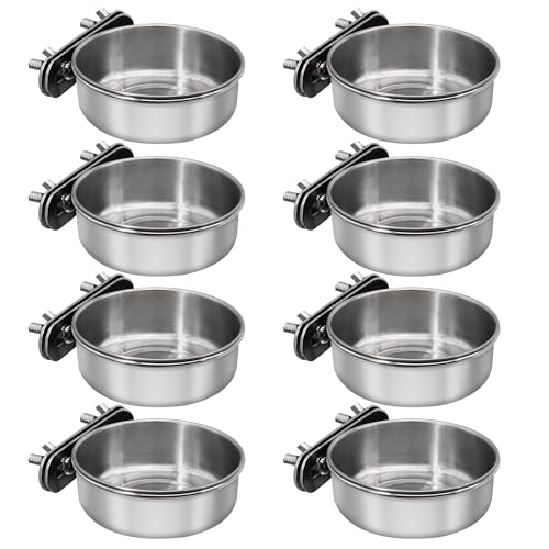 Small Bird Feeding Dish Cups with Clamp Holder