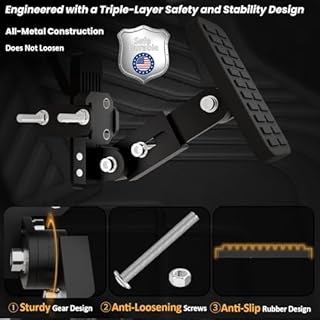 New Gas and Brake Pedal Extender for Short Drivers People Driving Cars, Adjustable Length and Angle Car Pedal Extenders, Works Seamlessly with Gas, Brake, and Clutch Pedals, Works for Cars, Go-Karts