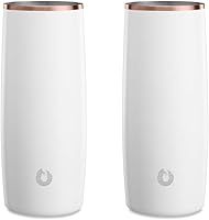 Vista 8 de SNOWFOX Vasos de cóctel de acero inoxidable con aislamiento al vacío de alta calidad, juego de 2, bebidas se mantienen frías y frías, vasos térmicos