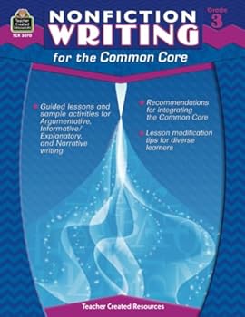 Paperback Teacher Created Resources Nonfiction Writing for the Common Core Book, Grade 3 Book