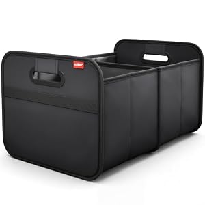 achilles Auto Kofferraum Organizer XL – Kofferraumtasche XL mit viel Stauraum – Geräumige & Pflegeleichte Faltbox – Auto Zubehör Innenraum Organizer – Stabiler Boden & Tragegriff – Schwarz
