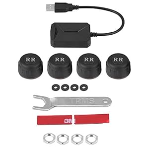 KIMISS Auto USB TPMS mit 4 Sensoren