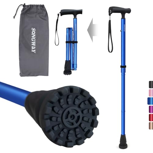 SONGWAY 杖 女性用 杖 男性用 ステッキ 紳士 折りたたみ杖 軽量 杖 おしゃれ