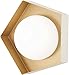 George Kovacs P1391-044G-L Five-O LED Bath, 8 Watt LED, Textured White w/Gold Leaf