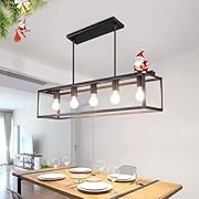 Depuley Винтидж висяща лампа с 5 пламъка, LED...