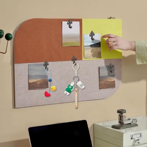 Image of Push Pin Picture Hooks, 20pcs Push Pin Hangers, Thumb Tacks for Hanging, Bulletin Board Hooks, Zinc Alloy Pin Photo Frame Hooks for Picture,Canvas,Office,Clock,Mirror,etc. (Bronze)