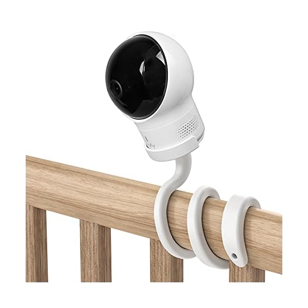 Baby-Kamera Halterung für eufy Security SpaceView-Babyphone - / SpaceView S / SpaceView Pro Babyfon, Baby Monitor Halter, Flexibel Monitorhalter für Kinderzimmer Babybett Umrandungen, 720p