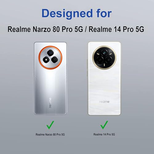 Image of Zapcase Back Case Cover for Realme Narzo 80 Pro 5G | Compatible for Realme Narzo 80 Pro 5G Back Cover | Case Cover with Camera Protection | (TPU + PC | Translucent Black)