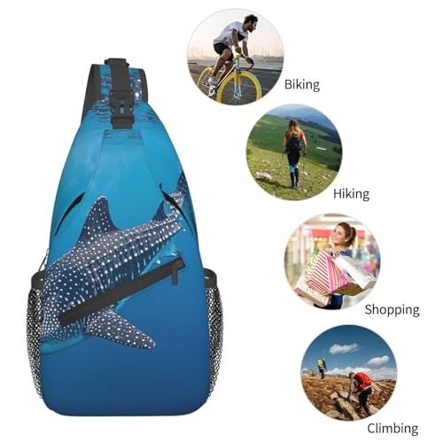 Bolso tipo sling para mujer y hombre negra trekking miniatura 5