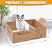 ondware 3 PCS Disposable Litter Boxes for Cats, Foldable Cardboard Cat Litter Box, Portable Waterproof Travel Litter Box for Cats（17.5x13.6x5.3 Inch）