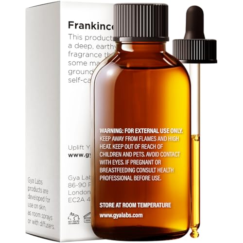 Image of Gya Labs Frankincense Essential Oil - 4 Fl Oz - for Hair, Skin, Diffuser, Aromatherapy & DIY Candle Making Scent