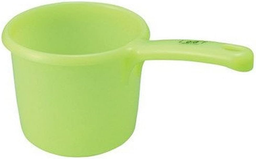 JapanBargain 3040, Japanese Plastic Water Ladle Bath Ladle Dipper Green Color, Made in Japan (1, Green)