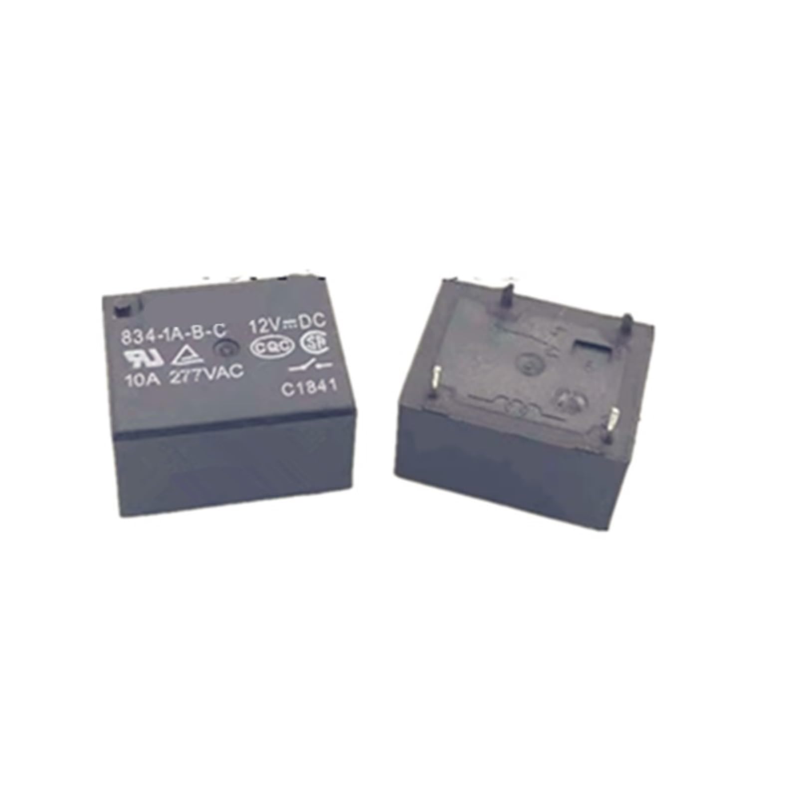 Relais 834-1A-BC 12VDC 10A 4PIN pour commutation de circuit automobile