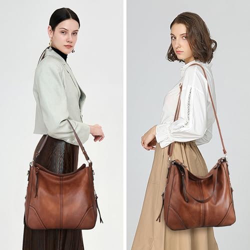 Bolso Hobo para mujer con dos piezas y correa ajustable miniatura 2