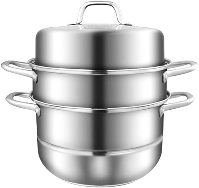 Stainless Steel Three-layer Large-capacity Steamer Household Multi-layer Induction Cooker Gas Universal Pot