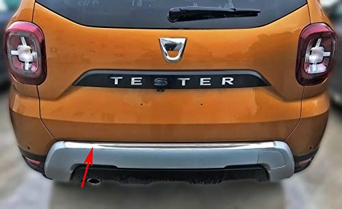 Ladekantenschutz Edelstahl MATT kompatibel für Dacia Duster II | ab 2018 | mit Abkantung | premium Qualität von RECAMBO