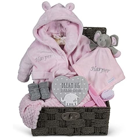 Hoolaroo Personalised Baby Gift Basket for Girls Cover