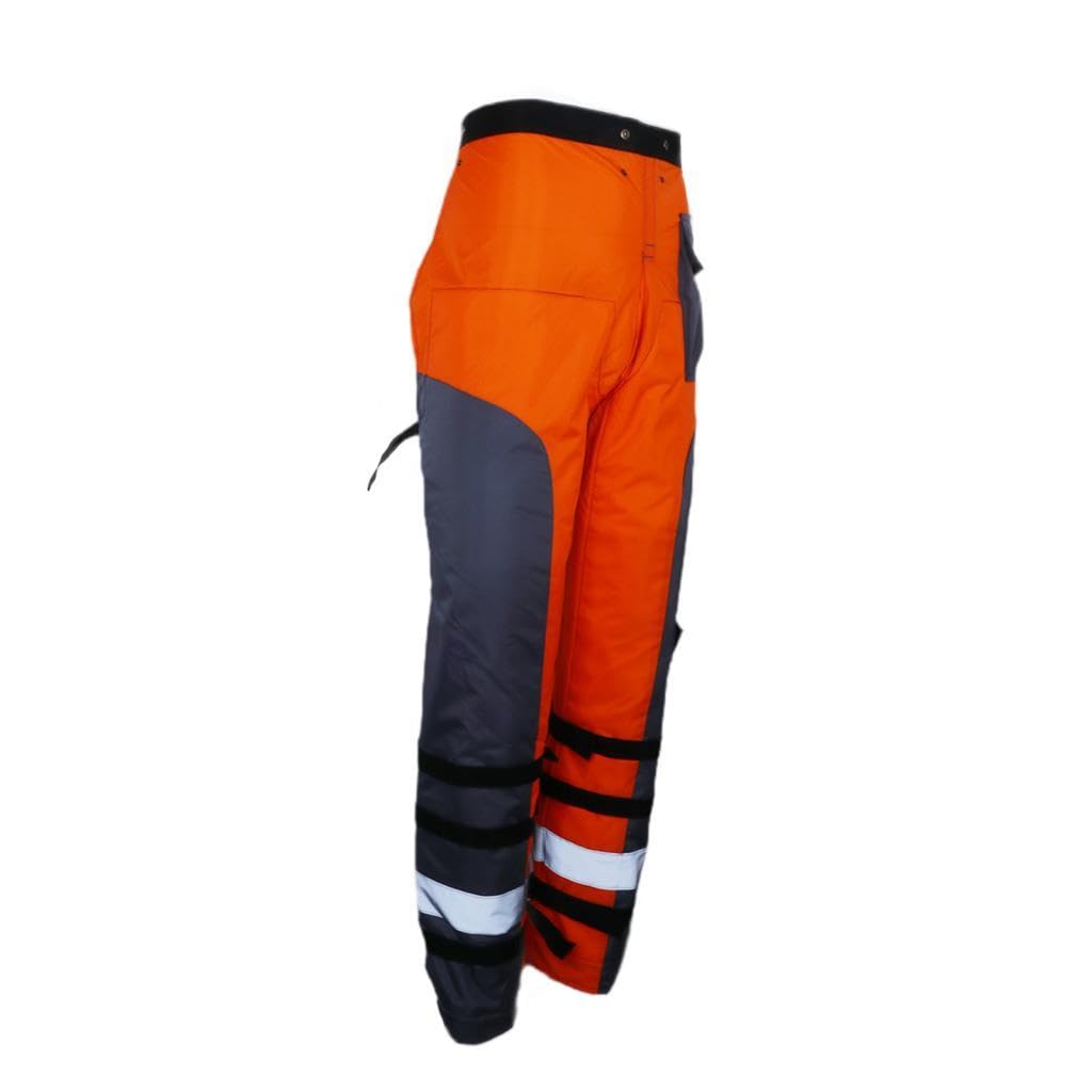 Chaps Chainsaw Chaps Chainsaw Chaps Grembiule Wrap Uomini Donne Motosega Attrezzatura di Sicurezza L Arancione