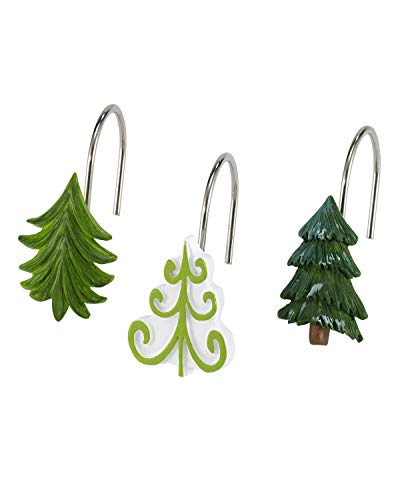 Avanti Linens - Shower Curtain Hooks, Holiday Bathroom Accessories, Set