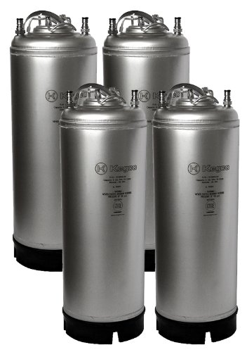 Kegco 3PSET4-5G-SH Bierfässer, 2,5 Liter, Edelstahl Cover