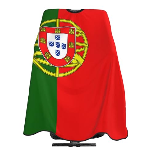 Capa para Corte de Cabello con Diseño Bandera de Portugal
