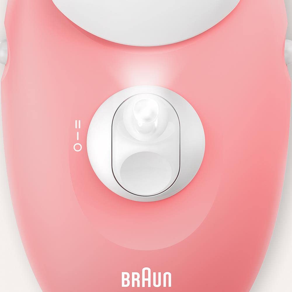 Braun Silk-épil 3 3-176, depilator do długotrwałego usuwania włosów, biały/różowy