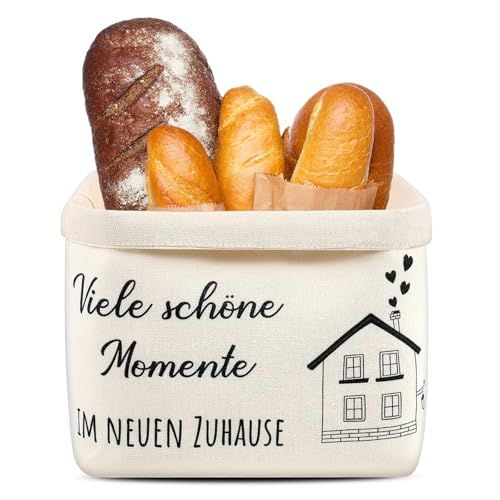 Auirshiky Cesta de pan de algodón,Cesta de pan de algodón o mezcla de lino,Cesta de pan moderna cuadrada,Cesta de pan de tela ajustable,Bolsa de pan de tela para pan de tela,Cesta de pan de tela