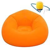 FARYODI Sofá hinchable, camping (naranja)