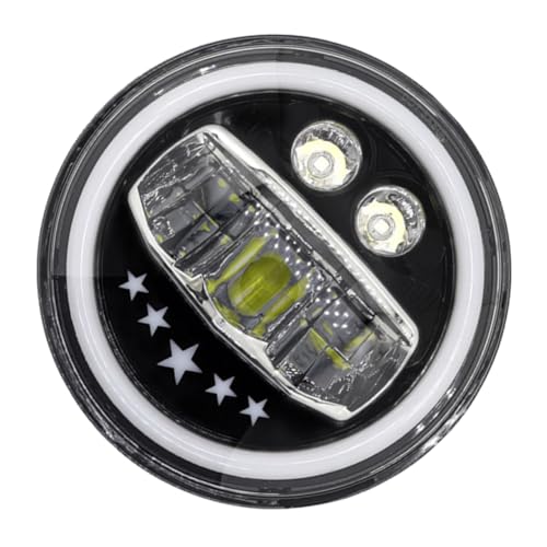 Faro delantero LED para motocicleta y vehículos off-road con luces ajustables