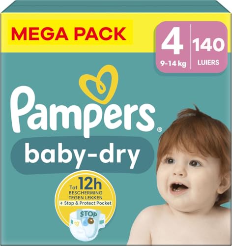 Pampers - Baby Dry - Talla 4 - Mega Pack - 140pcs - 9/14KG