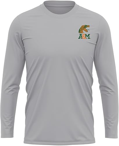 Miniatura 6 de Camisa deportiva de manga larga oficial de la NCAA Collegiate para hombre, con logotipo en el pecho izquierdo, colección Athletic Heather