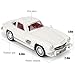 TGRCM-CZ 1955 300sl Vintage Car Toy, 1/32 Toy Car with Sound and Light Function, Children's Toy Model with Pullback Function, Collector's Quality Model Car, Gift for Children (White)