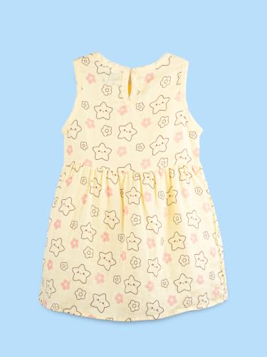 Image of Kidbea Bamboo Cotton Baby Girl Dress, Sleeveless Casual Wear Girls Frock