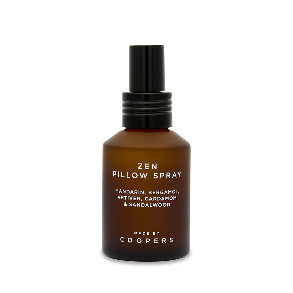 Made by Coopers Zen Pillow Sleep Spray | Natural Lavender-Free Sleep Aid with Sandalwood, Mandarin, Bergamot, Vetiver & Cardamom | Calming Aromatherapy | Vegan & Cruelty Free | 60ml