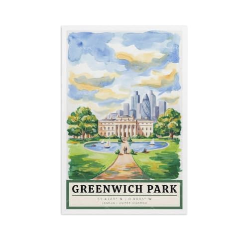 Affiche Greenwich Park vintage pour sublimer la décoration de votre chambre