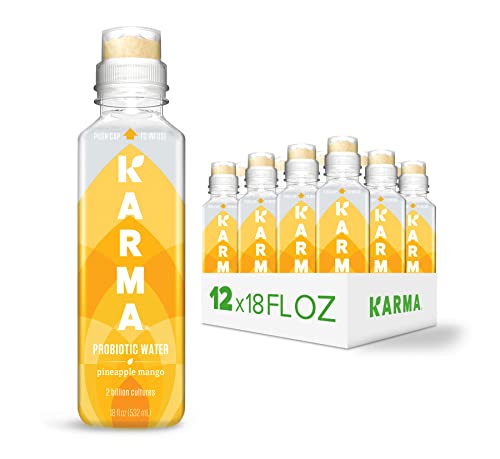 Image of Karma Probiotic Water - 12 Pack, Pineapple Mango Drink - Immune & Gut Health Support