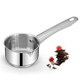 🌲Ausgüsse und spülmaschinenfest gießen: Ausgüsse zum einfachen Gießen einfüllen. Keine Collander erforderlich. Premium-Edelstahl lässt sich leicht bis zum ursprünglichen brillanten Finish reinigen. Solider Edelstahlgriff an der Pfanne angenietet und lang genug, um ein übermäßiges Erhitzen während des Gebrauchs zu vermeiden. Ofensicher bis 500 ° F.