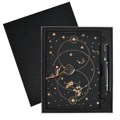 Zuxbolf Diario con Candado,A5 Journaling Notebook de Agradecimien...