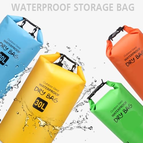 Sac étanche natation bleu 20L pliable protège de l'eau et du sable vos objets - 6