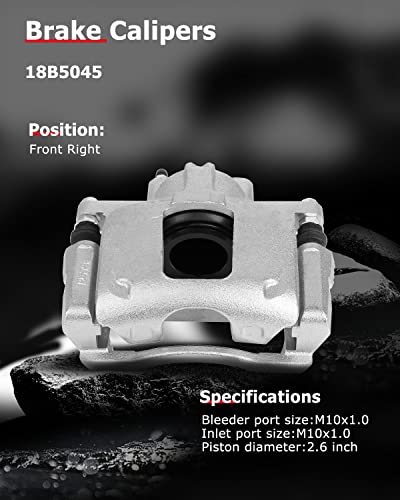 Image of cciyu Front Disc Brake Caliper w /Bracket 18B5045 For Chrysler For Town & Country,For Dodge For Grand Caravan /For Nitro,For Jeep For Liberty /For Wrangler,For Ram For C /V,For Volkswagen For Routan