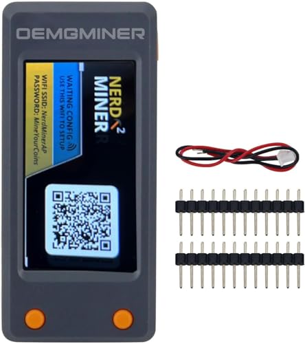 Chipmine Bitcoin NerdMiner V2 BTC Nerd Miner T Display S3 78KH/S Modelo Solo Nerd Miner BTC Lotería Miner Soporte Tipo-c Inalámbrico