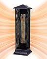 Star Patio Electric Patio Heater, Freestanding Outdoor Heater, 1500W Infrared Heater with Matte Black Finished, Tip-Over Protection, Silent Heating, IP55 Outdoor Heaters, STP1299-RMHD-M