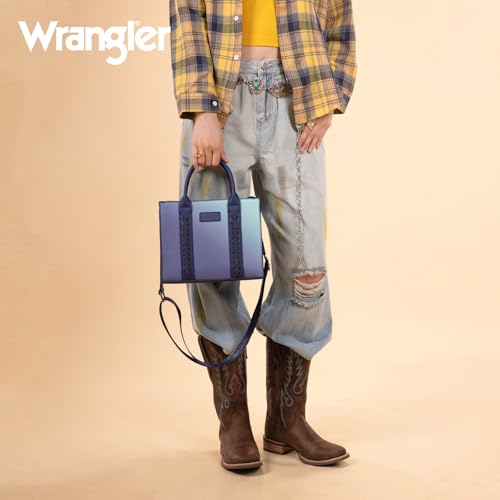 Image of Wrangler Tote Bag for Women Designer Satchel Handbags Top-handle Purses with Strap