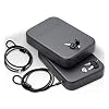 SnapSafe Portable Lock Box for Guns and Valuables, 2 Pack - Includes 2 Lock Boxes (Keyed Alike), 4 Keys and 1500 Pound Patented Security Cable - Thick 16-Gauge Steel - An Ideal Car Gun Safe