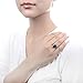 BERRICLE Sterling Silver Solitaire Simulated Emerald Emerald Cut Cubic Zirconia CZ Statement Cocktail Fashion Ring for Women, Rhodium Plated 8.5 Carat