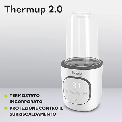 LIONELO Thermup 2.0 Scaldabiberon 5 in 1 Riscaldamento di alimenti liquidi e solidi, Sterilizzazione, Scongelamento BPA FREE Protezione contro il surriscaldamento, Termostato Auto-off mancanza d'acqua - 5