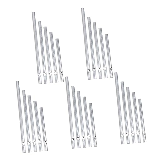 WEKADRIN 25Piezas Campanas Aluminio Colgantes para Decoración De Jardín Sonido Suave para Bricolaje y