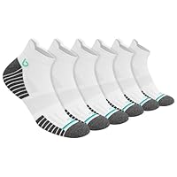 BAMBOS Bamboo Socks Men Running Trainer Sports Ankle Socks Women, Pack of 6 (Size UK 3-5, Eco White)