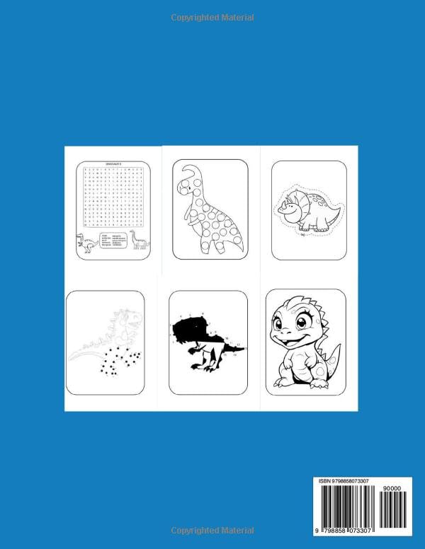 Mix Bundles Dinosaurs Activity Book for Kids for Children Ages 4+ image 3